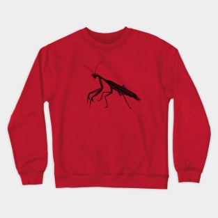 Praying Mantis - hand drawn detailed animal lovers design Crewneck Sweatshirt